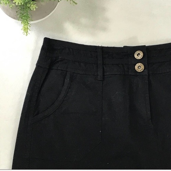 Per Se Black Mini Skirt w Pockets size 4 - Picture 6 of 7